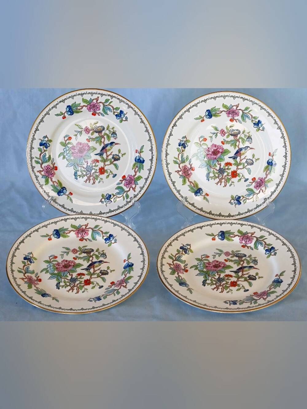 Beautiful Aynsley Pembroke Bread And Butter Plates 4 Set Made In England